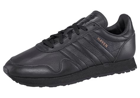 adidas schuhe leder schwarz herren|Schwarze Sneakers für Herren .